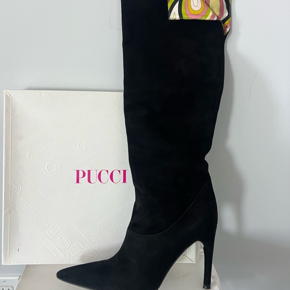 Emilio Pucci Black Heeled Boots